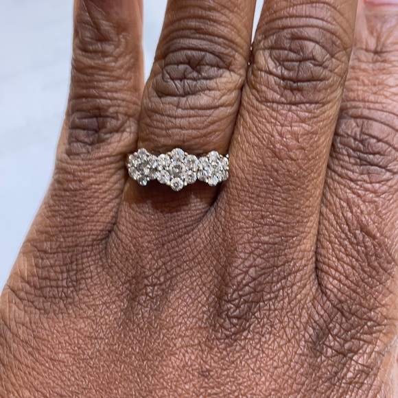 14k diamond cocktail ring - Picture 8 of 12